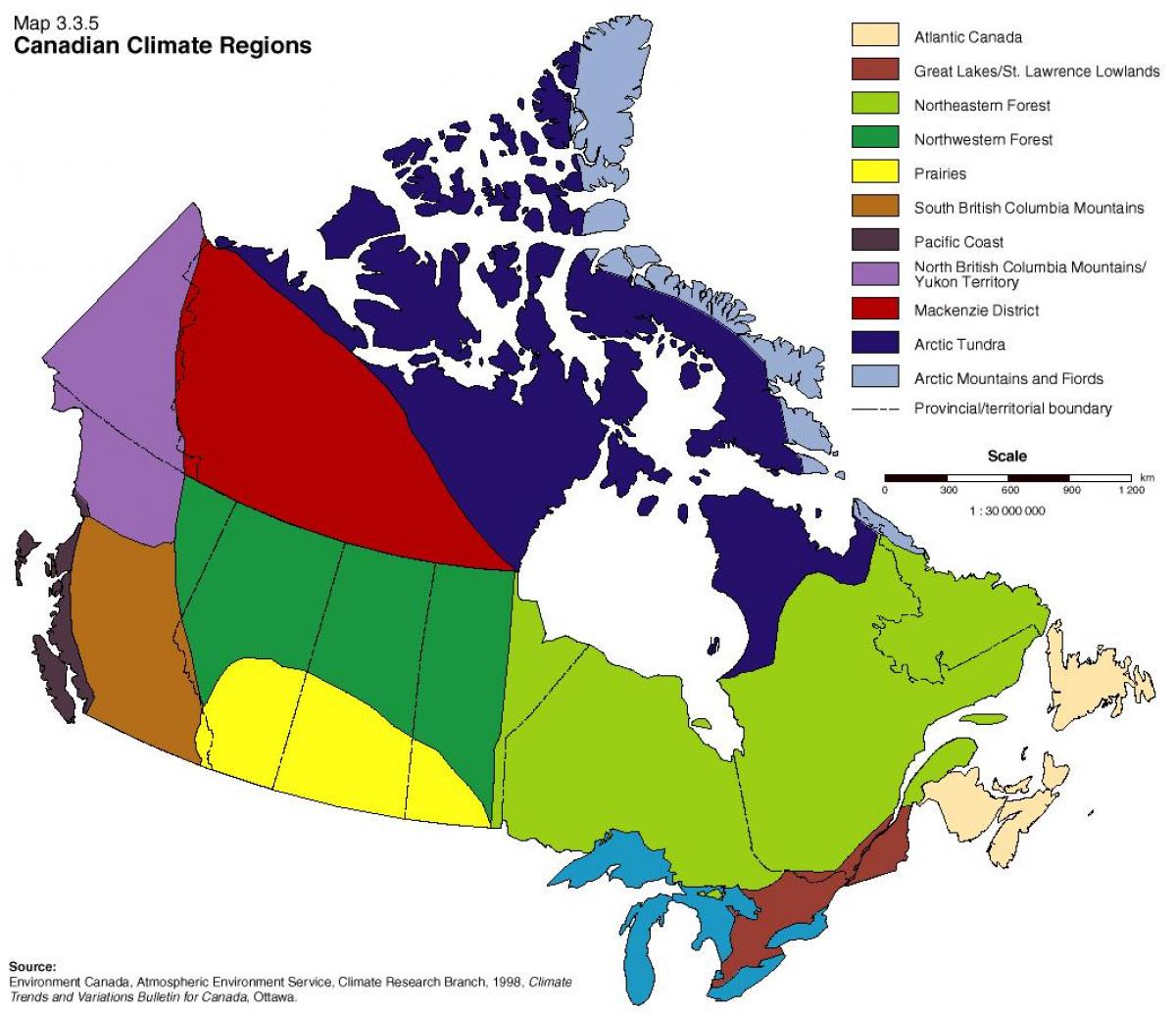 amerika éghajlati térkép Kanada éghajlati térkép   Térkép Kanada éghajlat (Észak Amerika  amerika éghajlati térkép